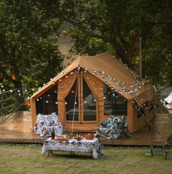Premium Inflatable Tent with Stove Jack “Panda Air” Large. Best for 1-6 Persons - Image 6